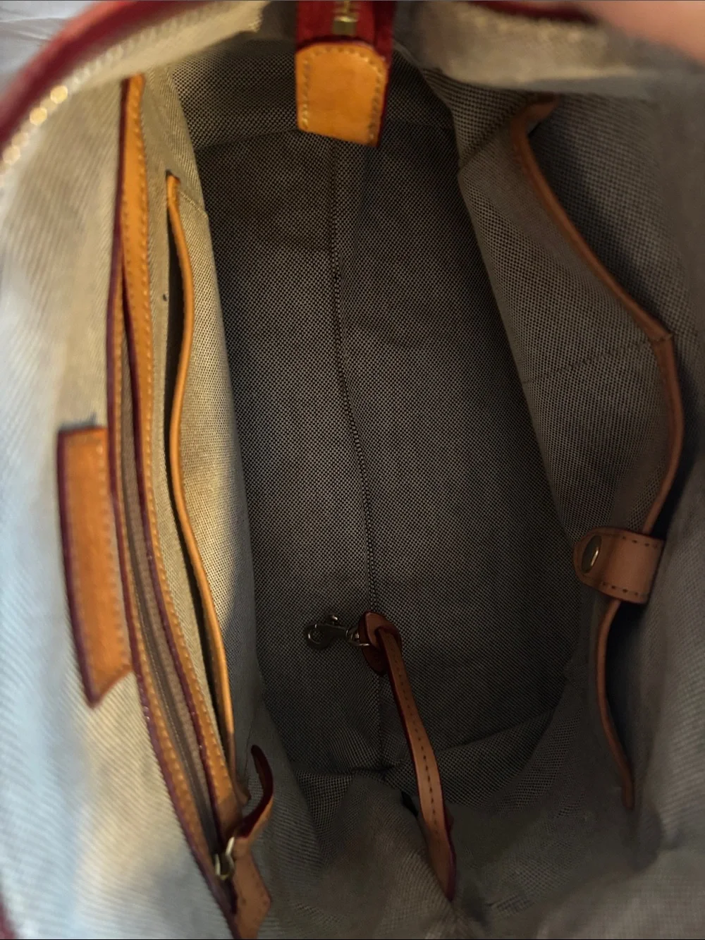 Dooney & Bourke Strawberry Pink Logo Canvas & Leather Satchel Crossbody Bag